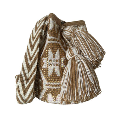 Authentic Mochila Wayuu with Rhinestones Ref: 001510